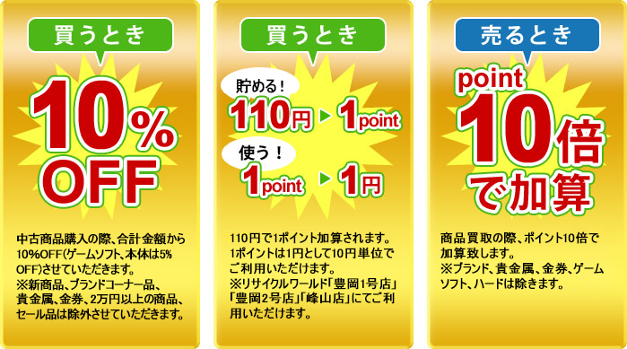 メンバーズの特典